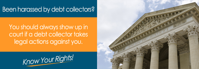 Can a debt collector take me to court?