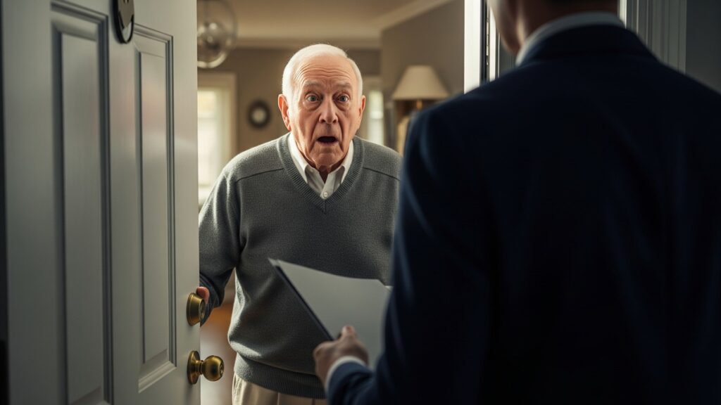 Debt Collector Knock at Door